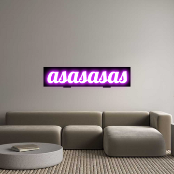Custom LED Neon Sign: asasasas