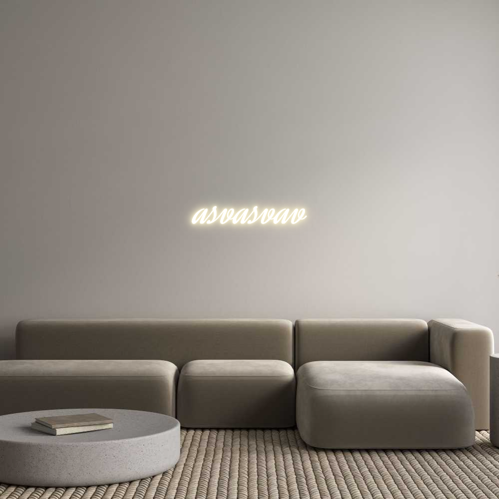 Custom LED Neon Sign: asvasvav - Neonific