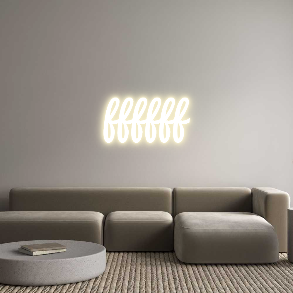 Custom LED Neon Sign: ffffff