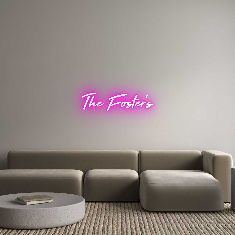 Custom LED Neon Sign: The Foster's - Neonific