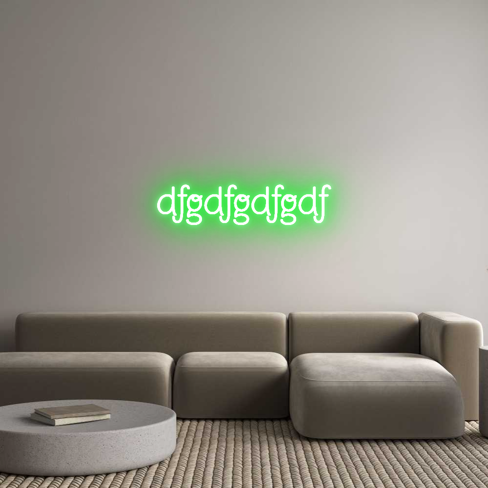 Custom LED Neon Sign: dfgdfgdfgdf - Neonific