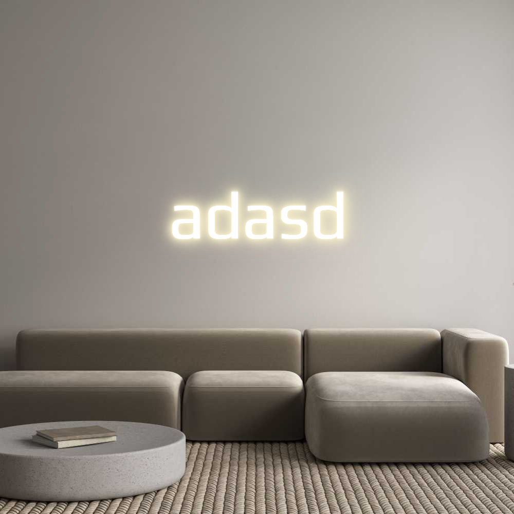 Custom LED Neon Sign: adasd