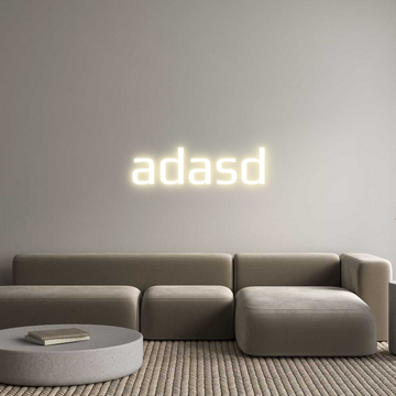 Custom LED Neon Sign: adasd