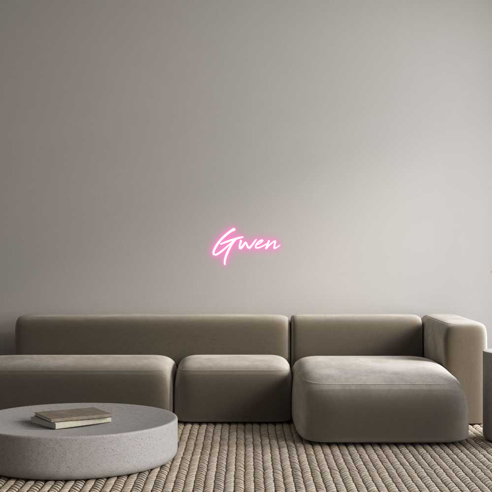 Custom LED Neon Sign: Gwen