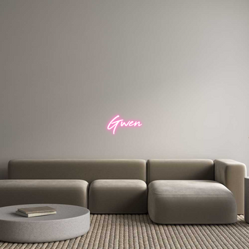 Custom LED Neon Sign: Gwen