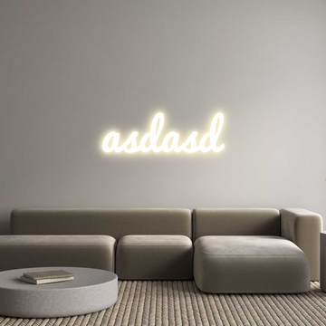 Custom LED Neon Sign: asdasd