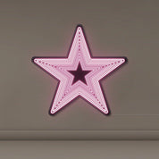 Infinity Mirror Star - Neonific - LED Neon Signs - 24" (61cm) - Light Pink