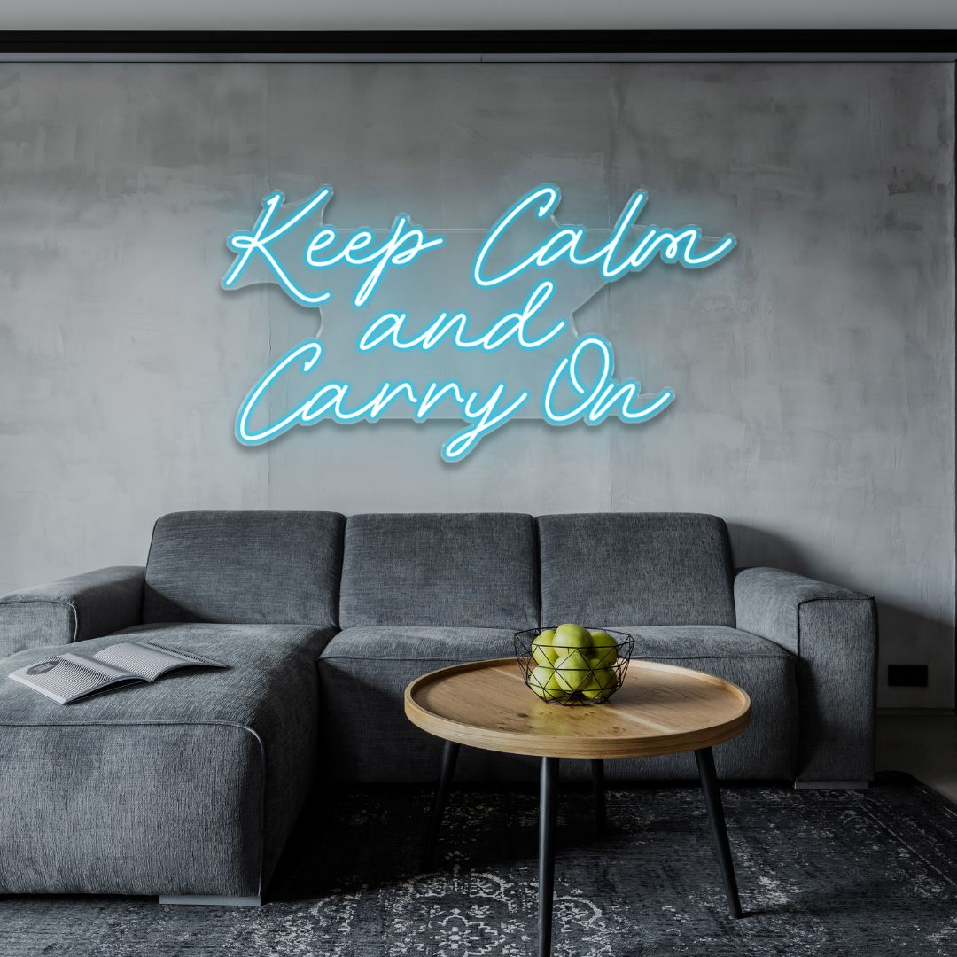 Keep Calm and Carry On - Neonific - LED Neon Signs - 36" (91cm) -