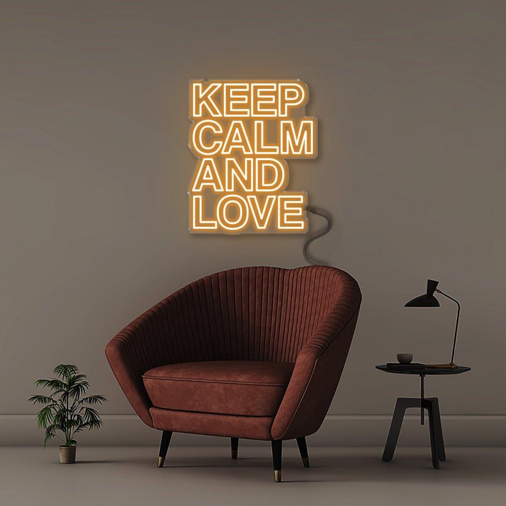 Keep Calm & Love - Neonific