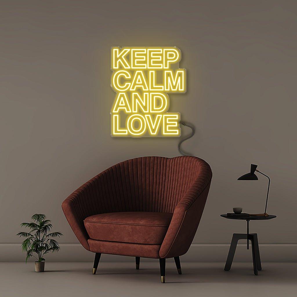 Keep Calm & Love - Neonific