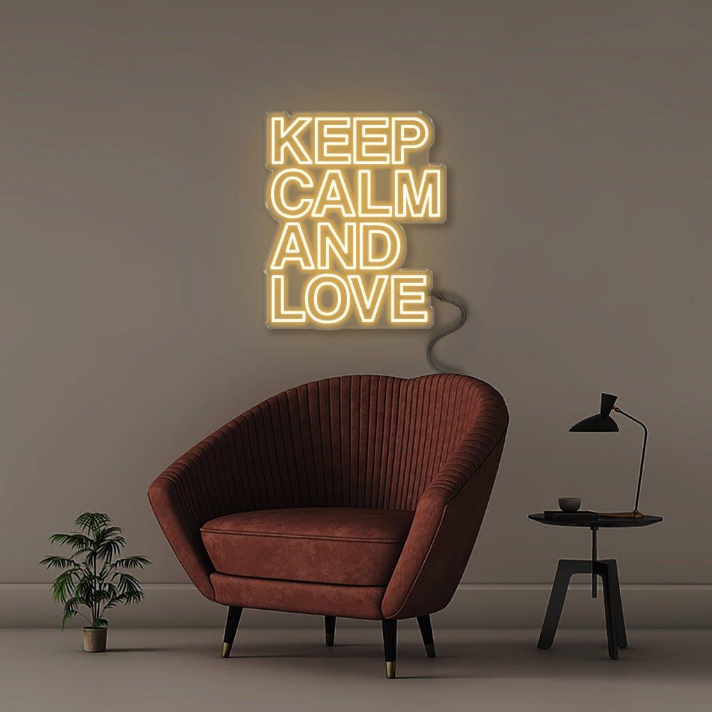 Keep Calm & Love - Neonific