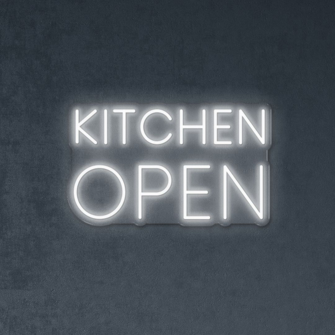 Kitchen's Open - Neonific - LED Neon Signs - 36" (91cm) - 