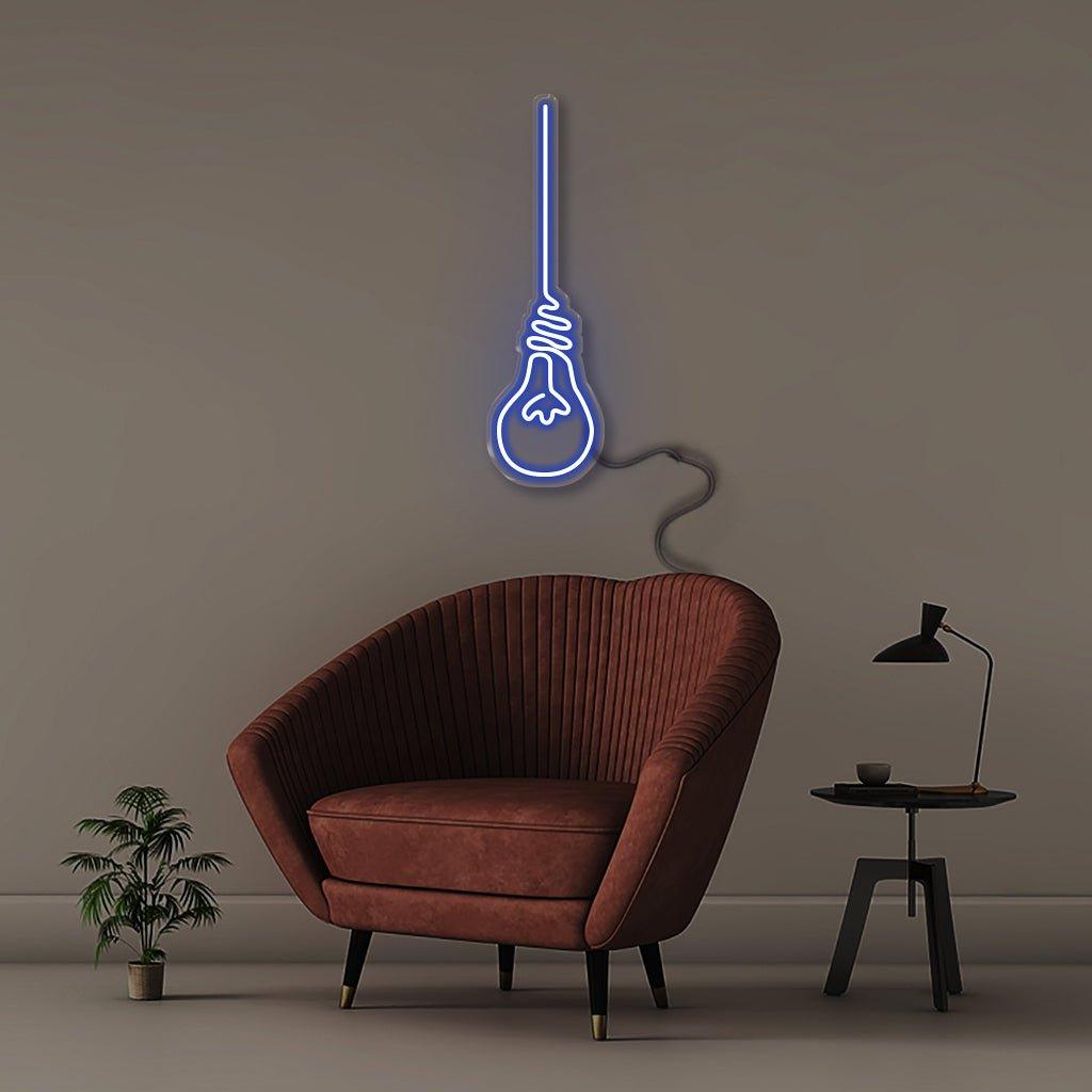 Light Bulb - Neonific - LED Neon Signs - 50 CM - Blue