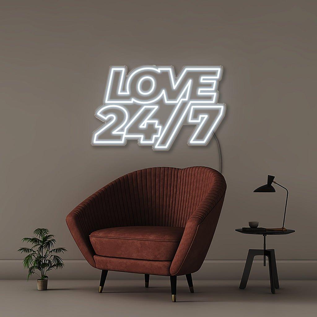 Love 247 - Neonific - LED Neon Signs - 50 CM - Blue