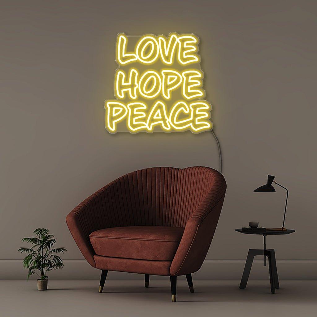 Love Hope Peace - Neonific