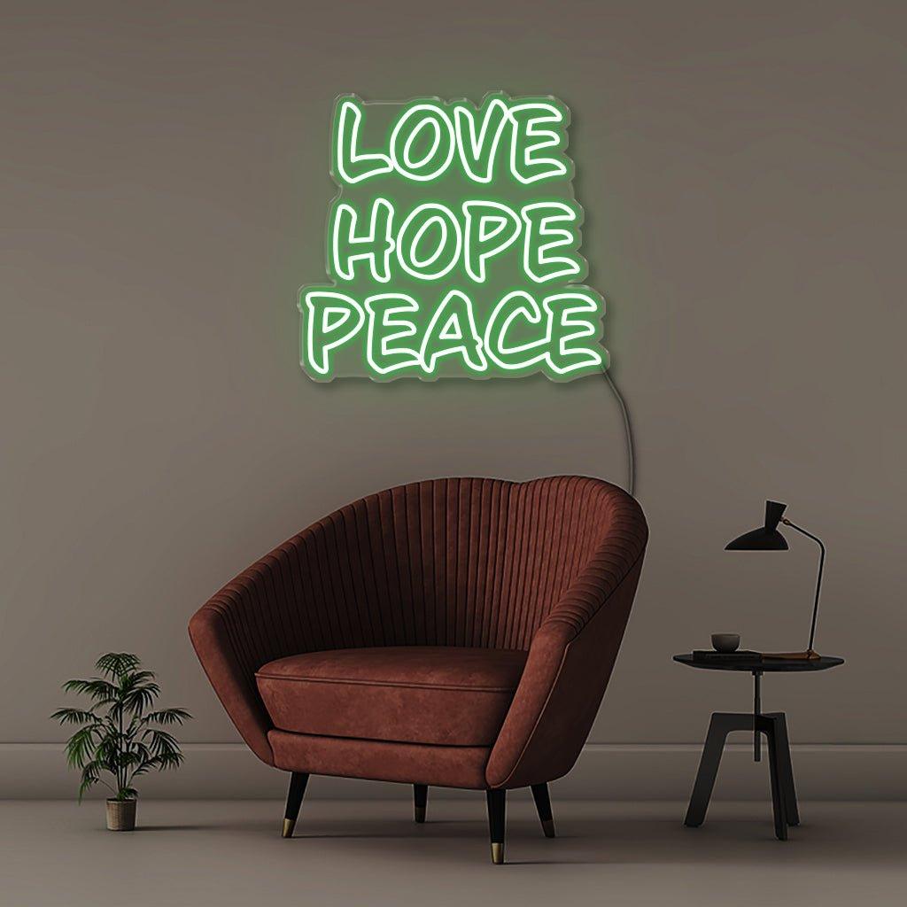 Love Hope Peace - Neonific