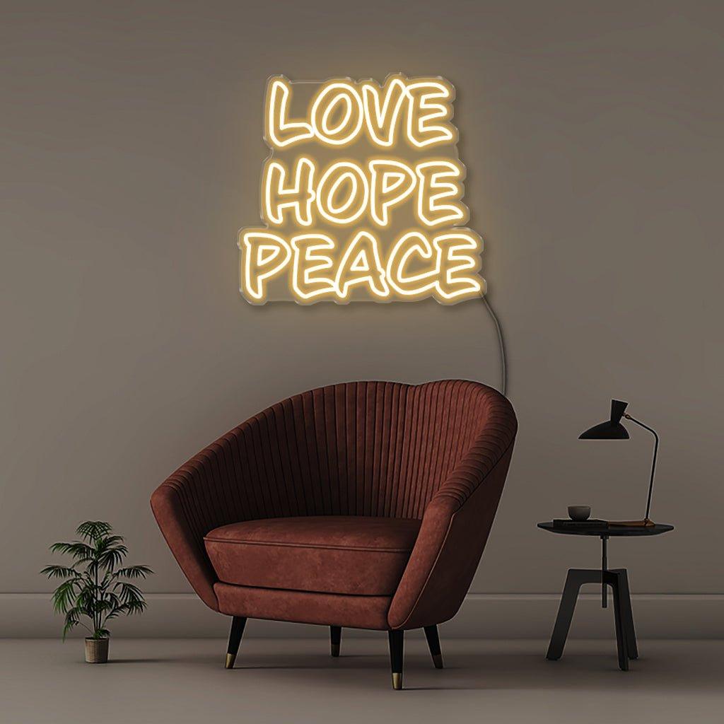 Love Hope Peace - Neonific