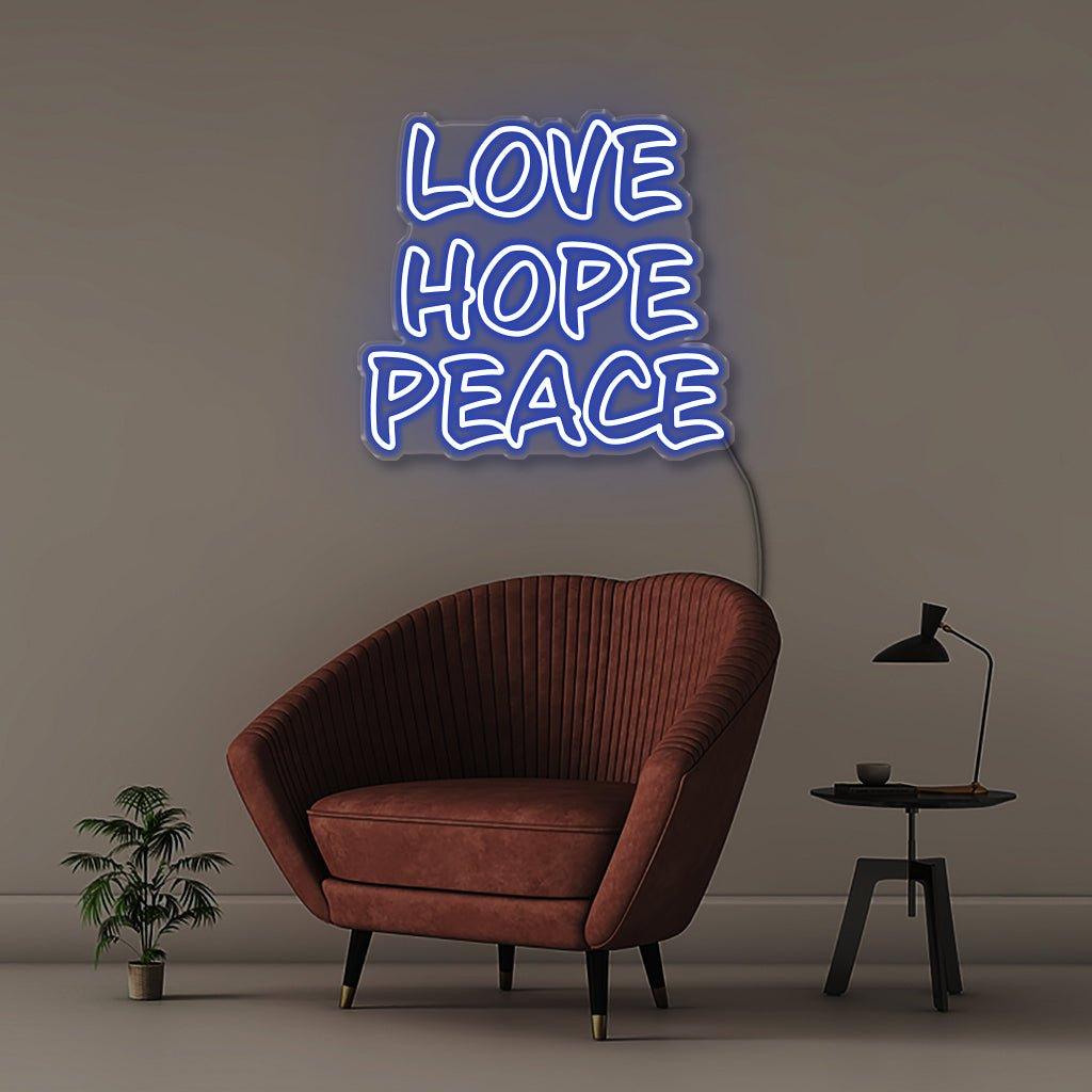 Love Hope Peace - Neonific