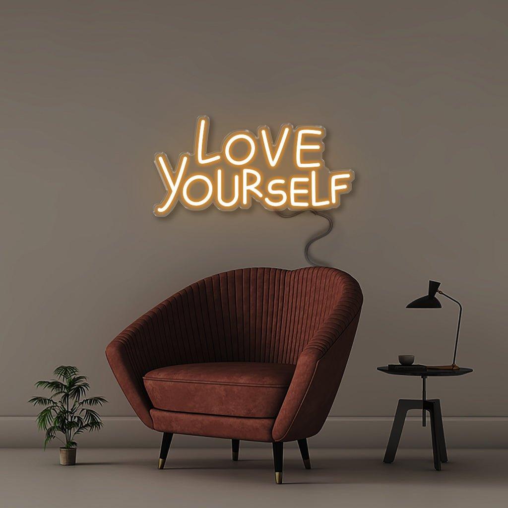 Love Yourself - Neonific - LED Neon Signs - 50 CM - Blue