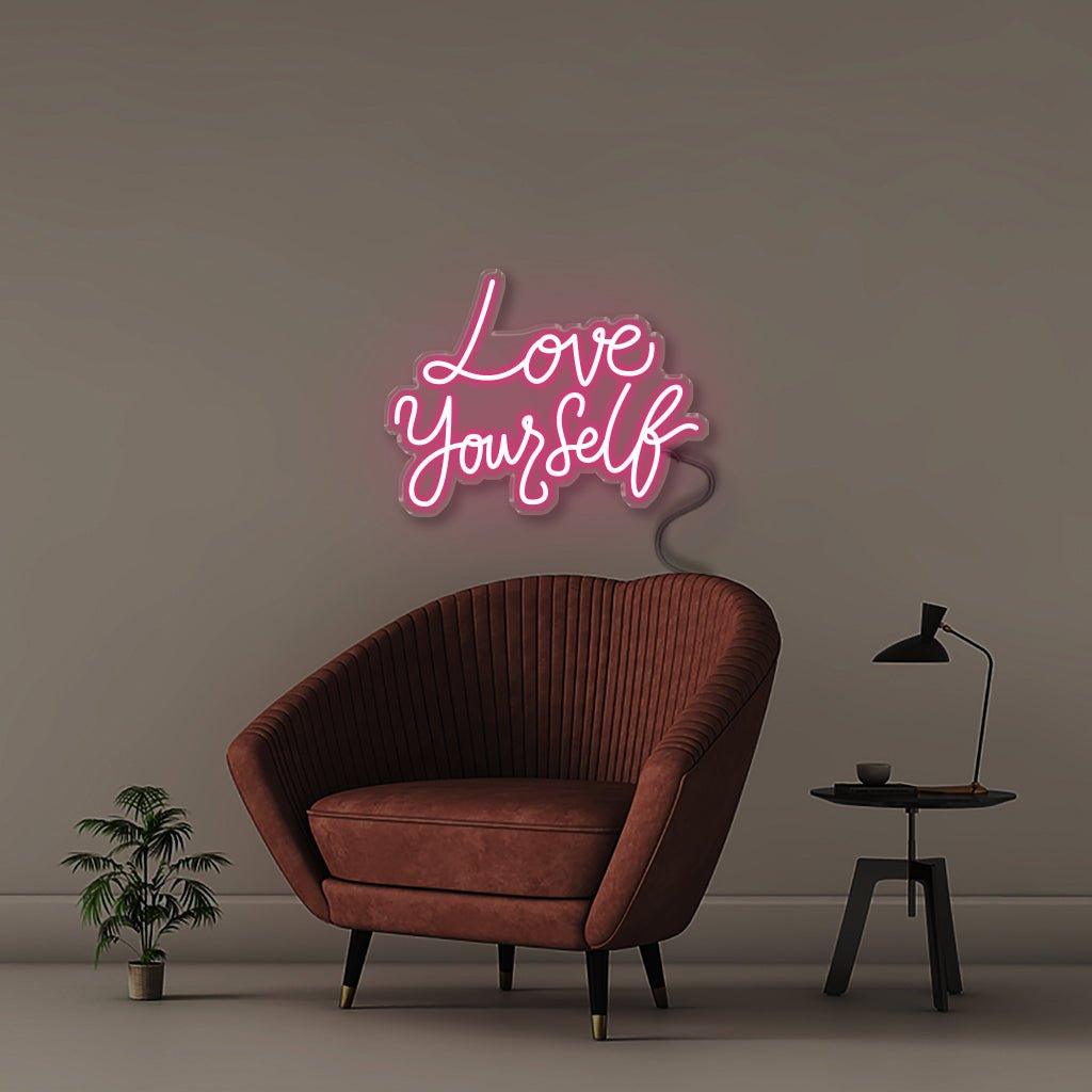 Love Yourself - Neonific - LED Neon Signs - 75 CM - Blue