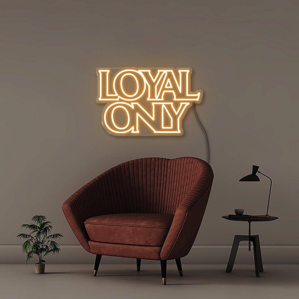 Loyal only - Neonific - LED Neon Signs - 75 CM - Blue