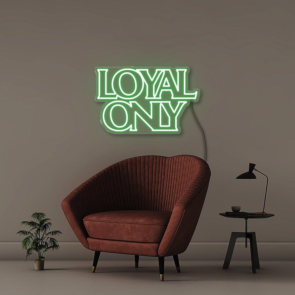 Loyal only - Neonific - LED Neon Signs - 75 CM - Blue