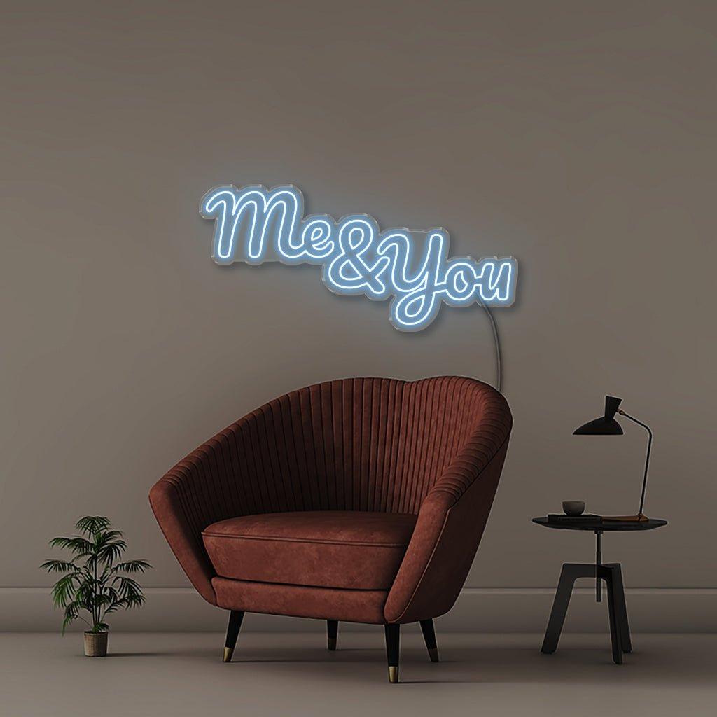 Me & You - Neonific - LED Neon Signs - 75 CM - Blue