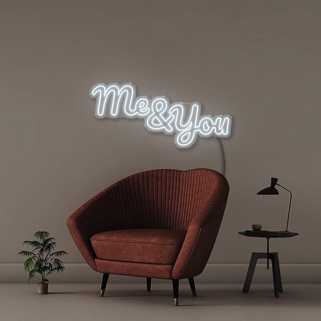 Me & You - Neonific - LED Neon Signs - 75 CM - Blue