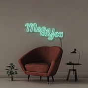 Me & You - Neonific - LED Neon Signs - 75 CM - Blue