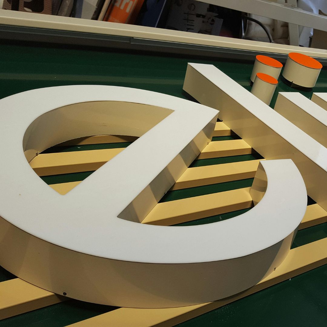 Vinyl Lettering Sign 3d Design Custom 3D Letters Logo Sign | Metal & Acrylic Business Signage – Neonific