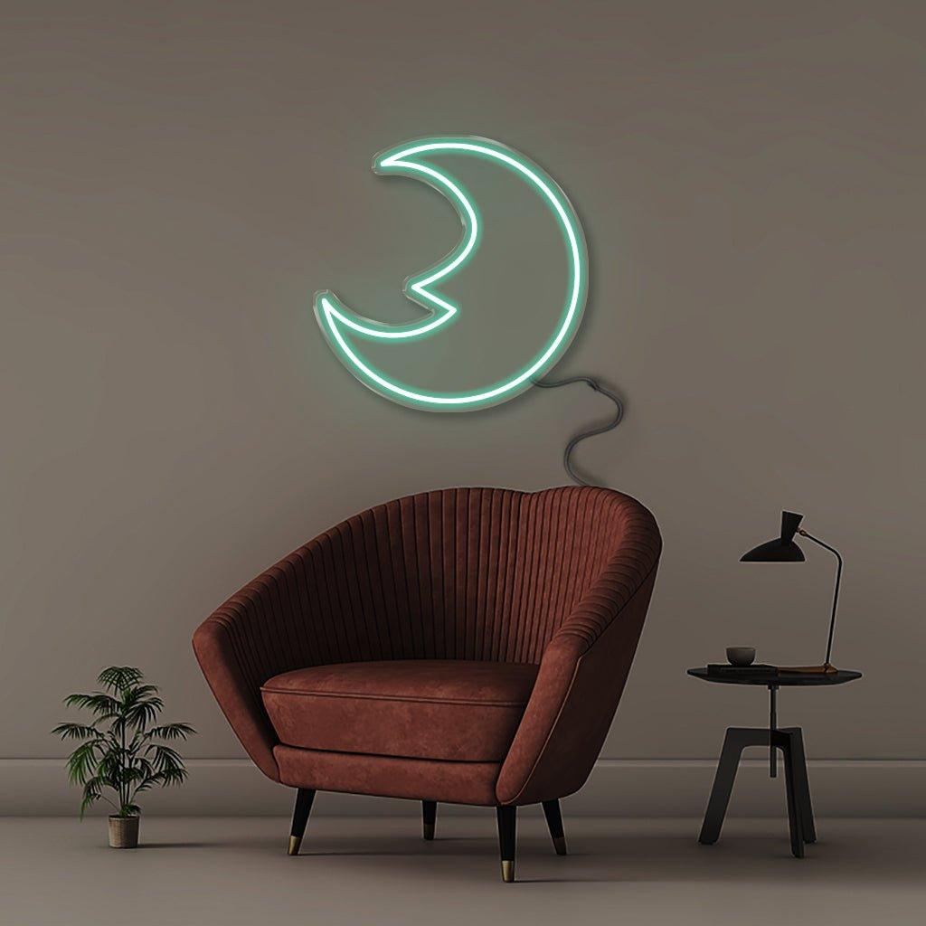 Moon - Neonific - LED Neon Signs - 50 CM - Blue