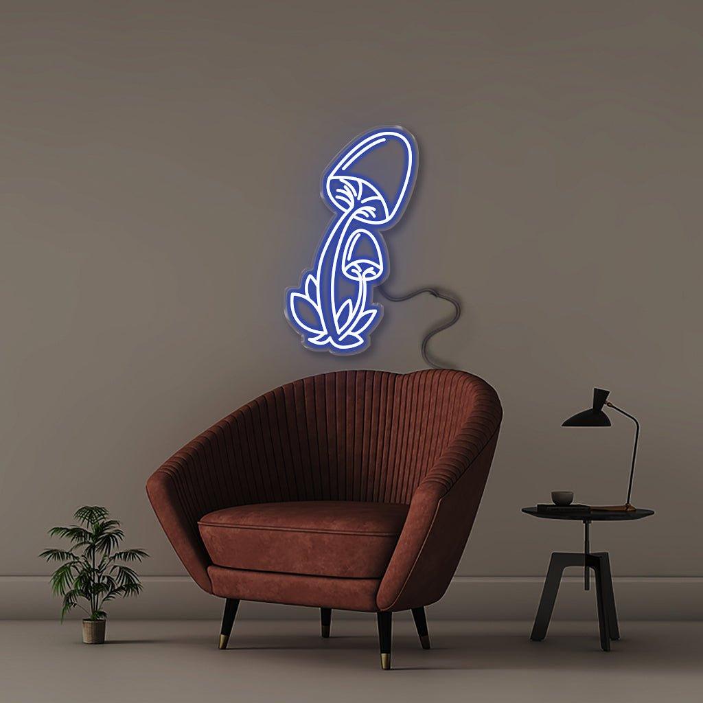 Mushroom - Neonific - LED Neon Signs - 50 CM - Blue