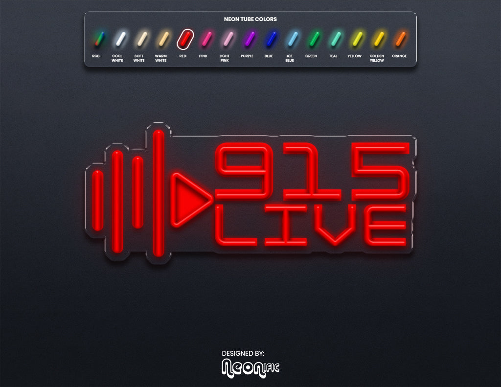 Custom LED Neon Sign "915 Radio"