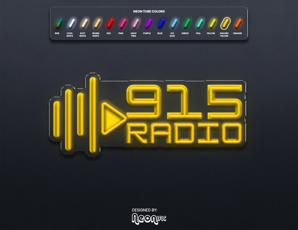 Custom LED Neon Sign "915 Radio"