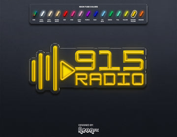 Custom LED Neon Sign "915 Radio"