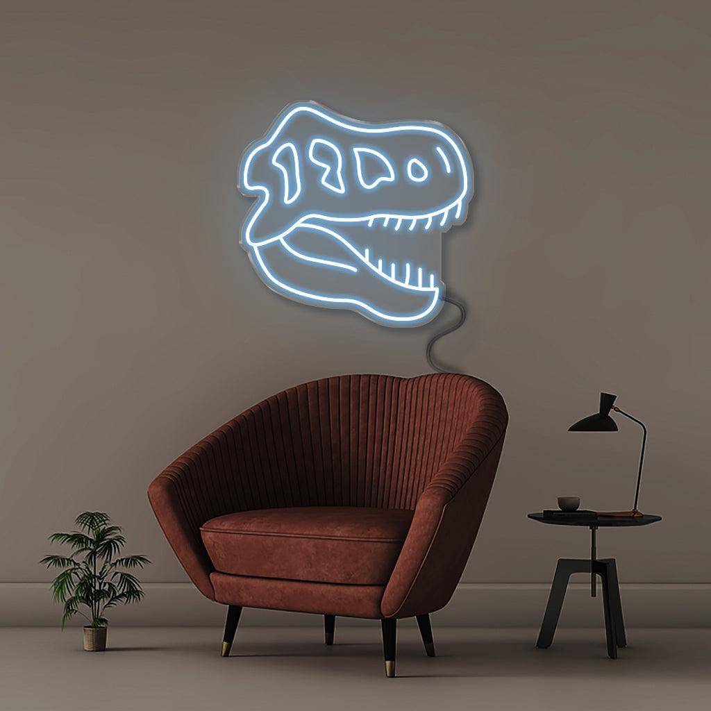 Neon Dino Skull - Neonific