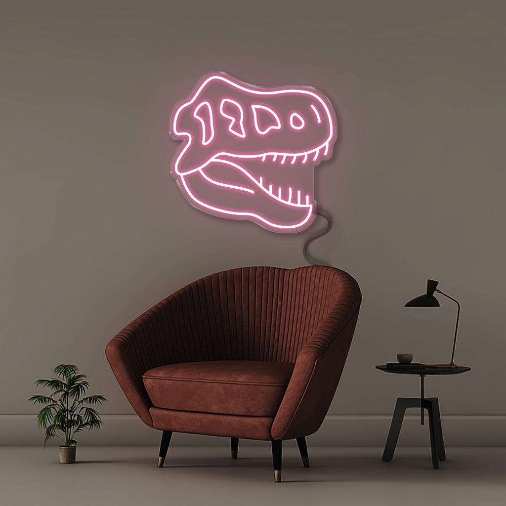 Neon Dino Skull - Neonific