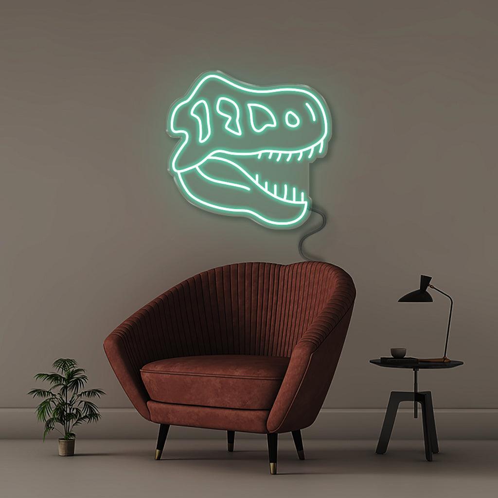 Neon Dino Skull - Neonific