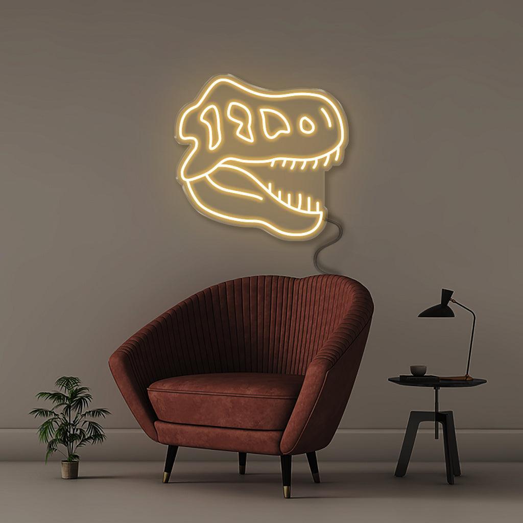 Neon Dino Skull - Neonific