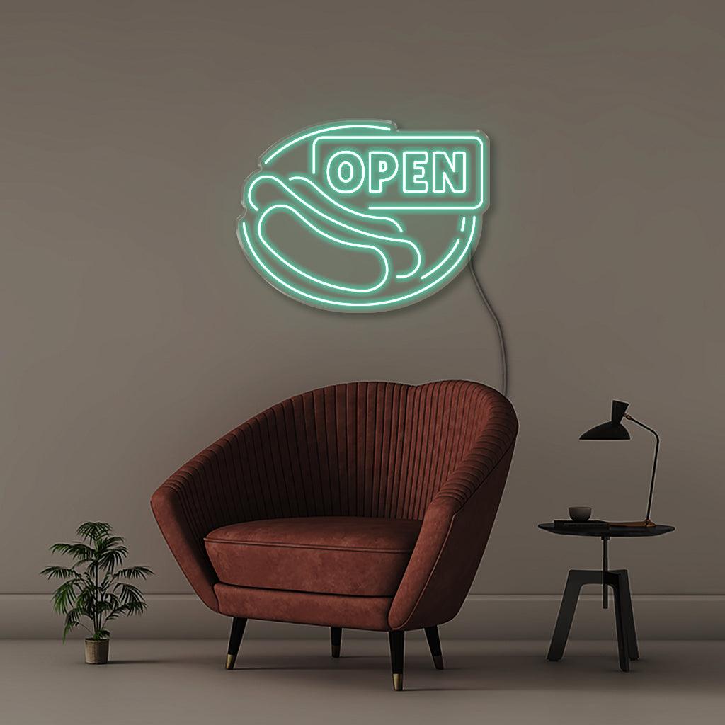 Open Sign for Hot Dogs - Neonific