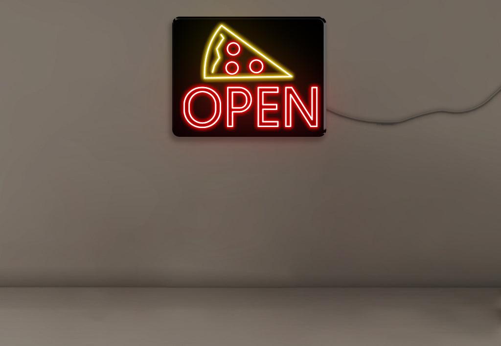 Open & Pizza - Neonific