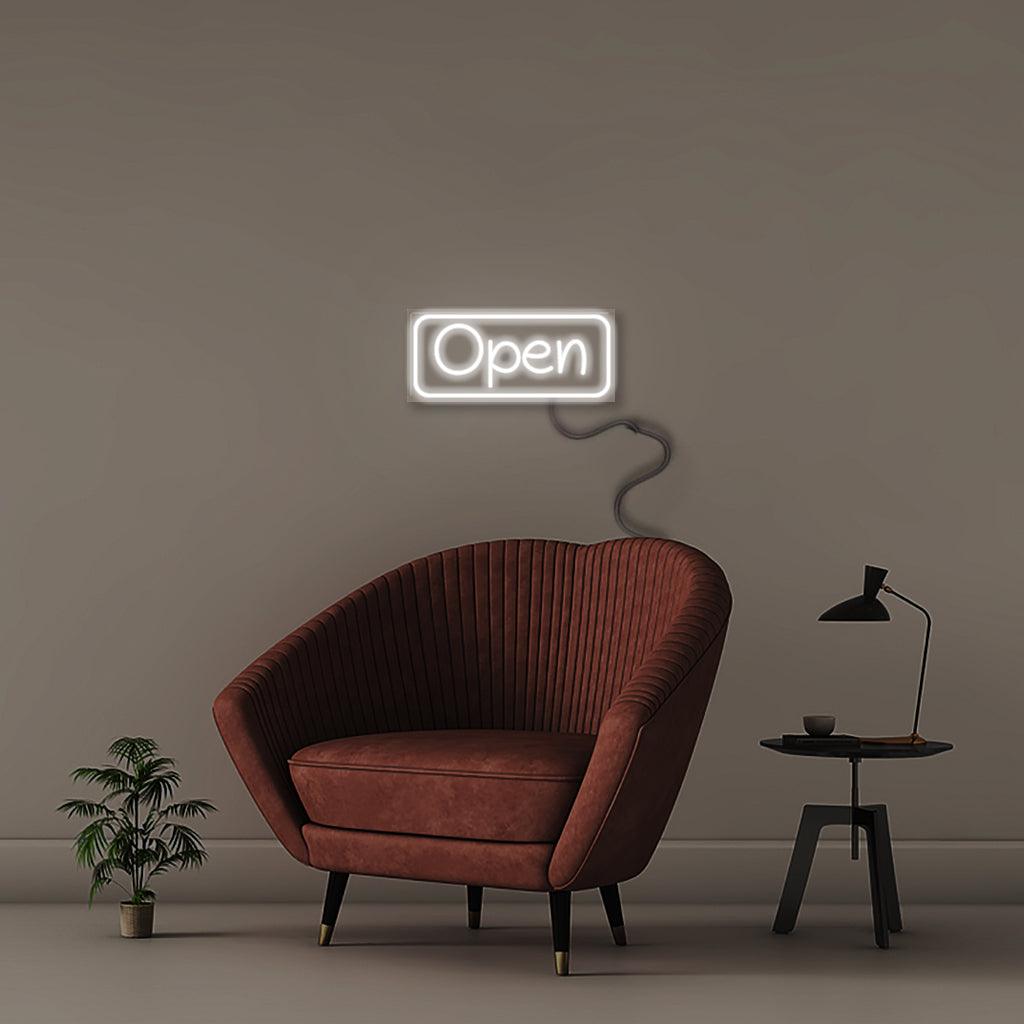 Open with Rectangular Border - Neonific