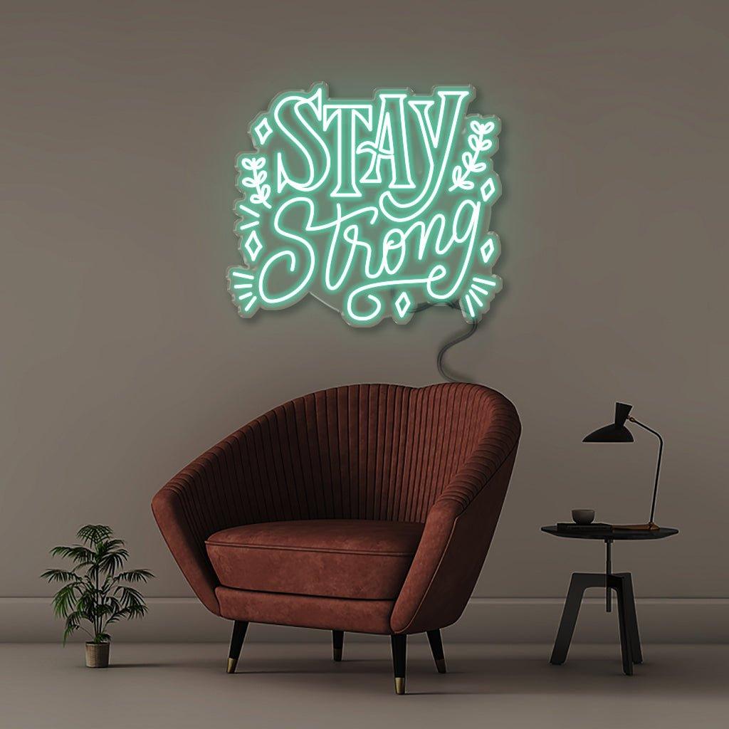 Neon Stay Strong - Neonific - LED Neon Signs - 75 CM - Blue