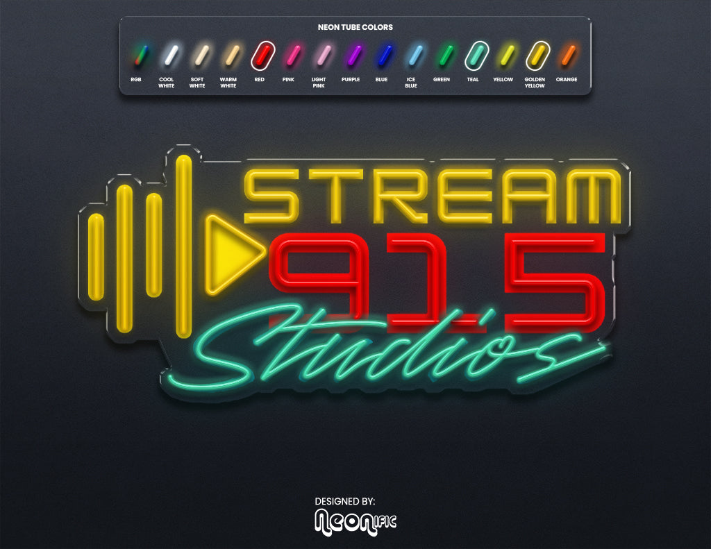 Custom LED Neon Sign "915 Radio"
