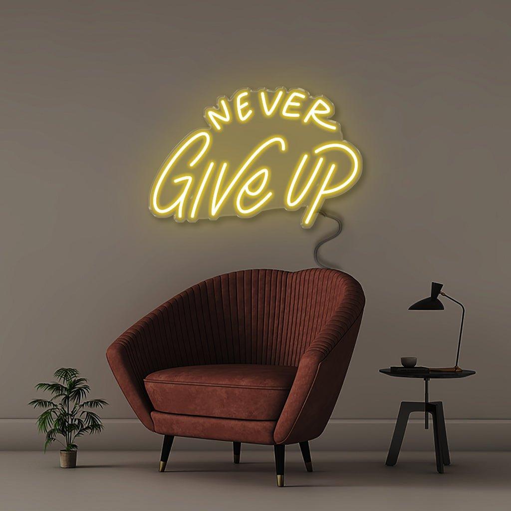 Never Give Up - Neonific