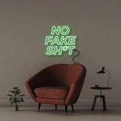 No Fake Shit - Neonific - LED Neon Signs - 50 CM - Blue