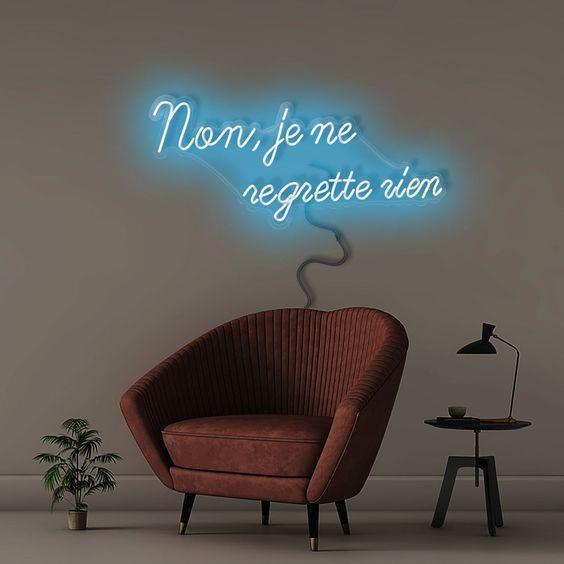 non, je ne regrette rien - Neonific