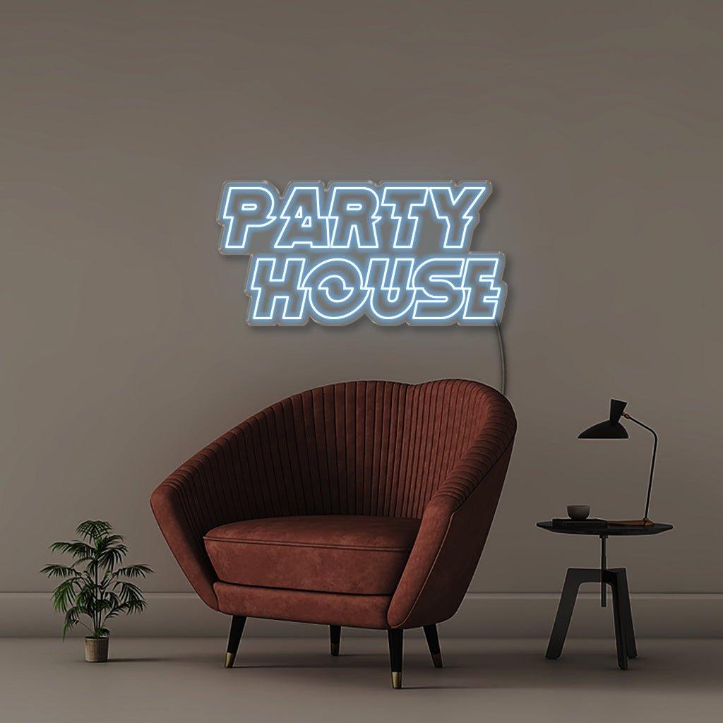 Party House - Neonific - LED Neon Signs - 75 CM - Blue