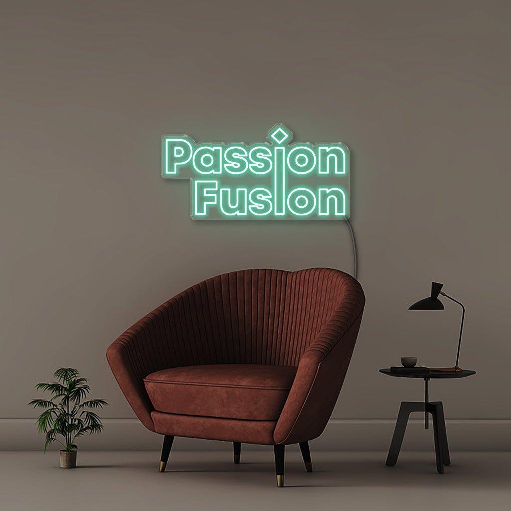 Passion Fusion - Neonific - LED Neon Signs - 75 CM - Blue