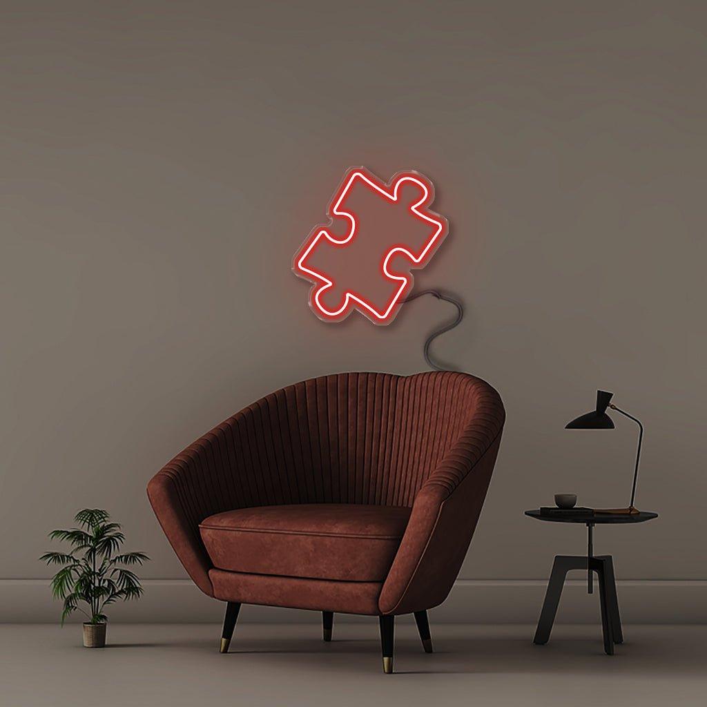 Puzzle Piece - Neonific - LED Neon Signs - 50 CM - Blue